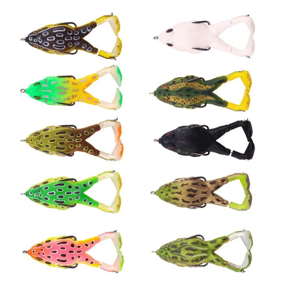 Leurre de grenouille à Double hélice, appâts souples en Silicone, 13.6g 16.6g, Wobblers Topwater, ap