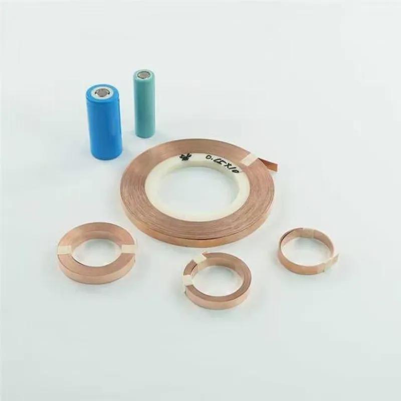 Sangle de bande de cuivre T2 99.9%, 5 m/rouleau, pour stockage d'énergie, soudeur par points, connex