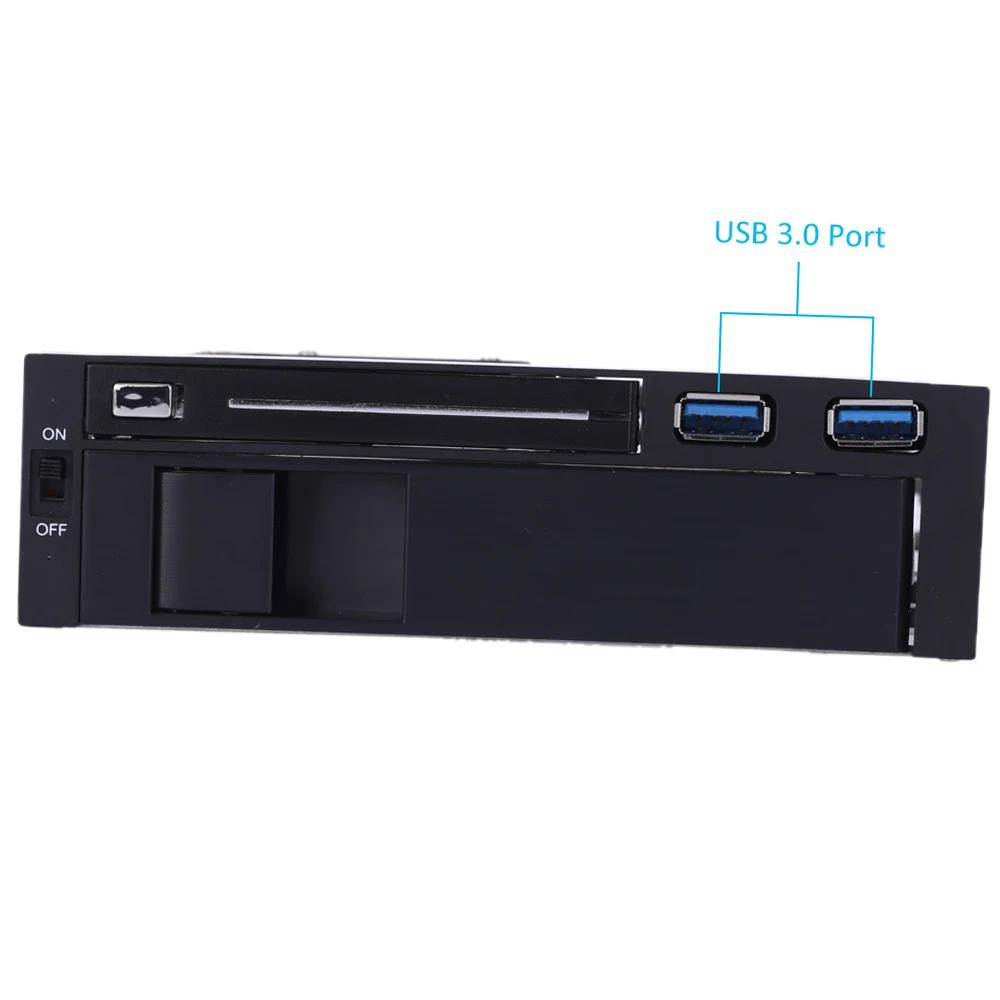 Double baie 3.5 "2.5" SATA III disque dur HDD et SSD plateau Caddy interne Mobile support boîtier St