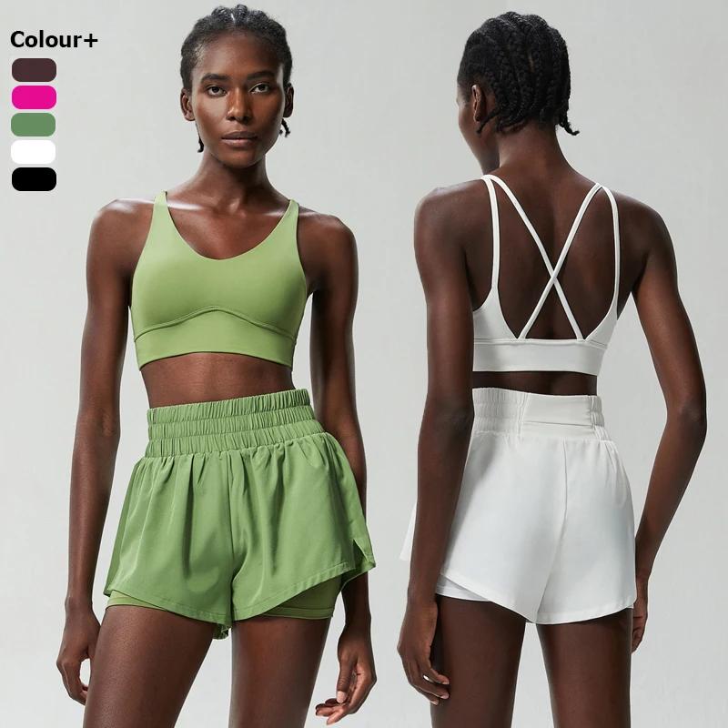 Costume de course en plein air pour femmes, vêtements de sport courts respirants à séchage rapide, e