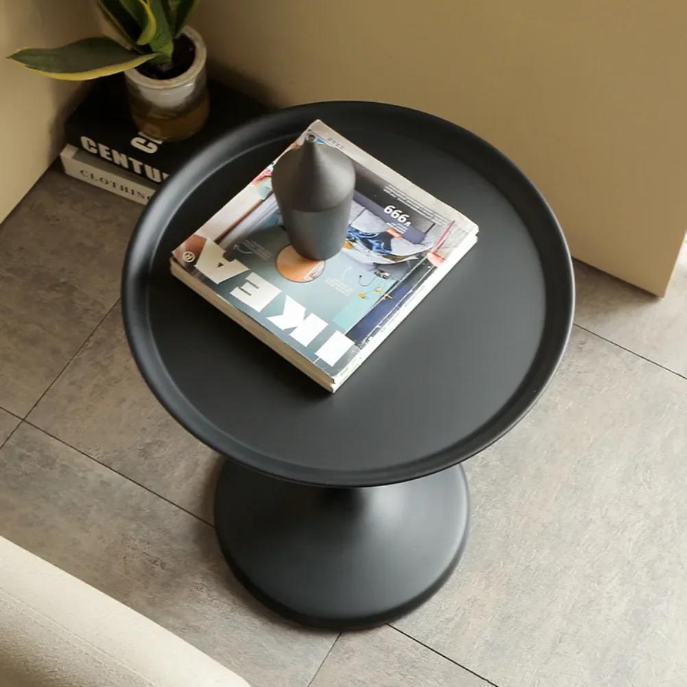 Petite Table Basse Ronde Nordique, Rangement de Canapé, délégations Moderne, Salon, Chambre à Couche