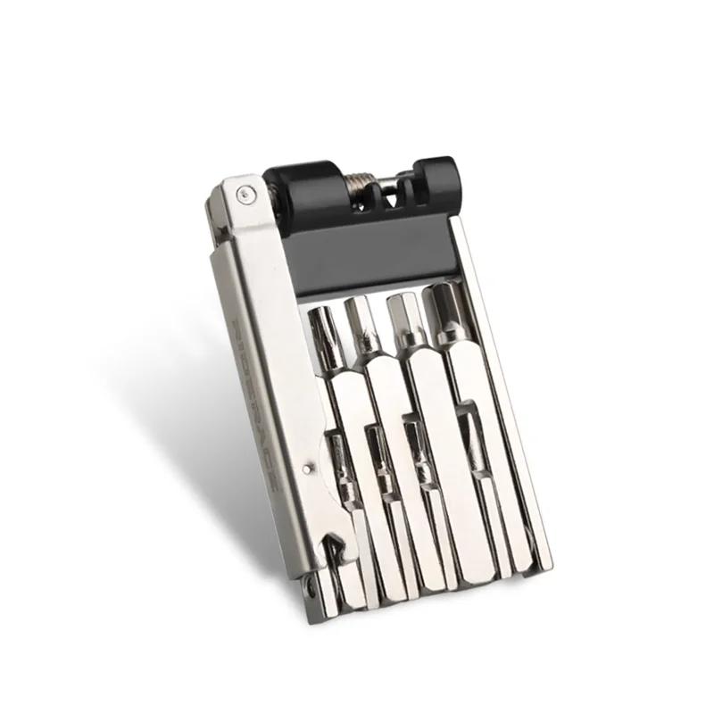 Kit d'outils de réparation de vélo, clé à rayons hexagonaux pliable pour coupe-chaîne vtt, tournevis