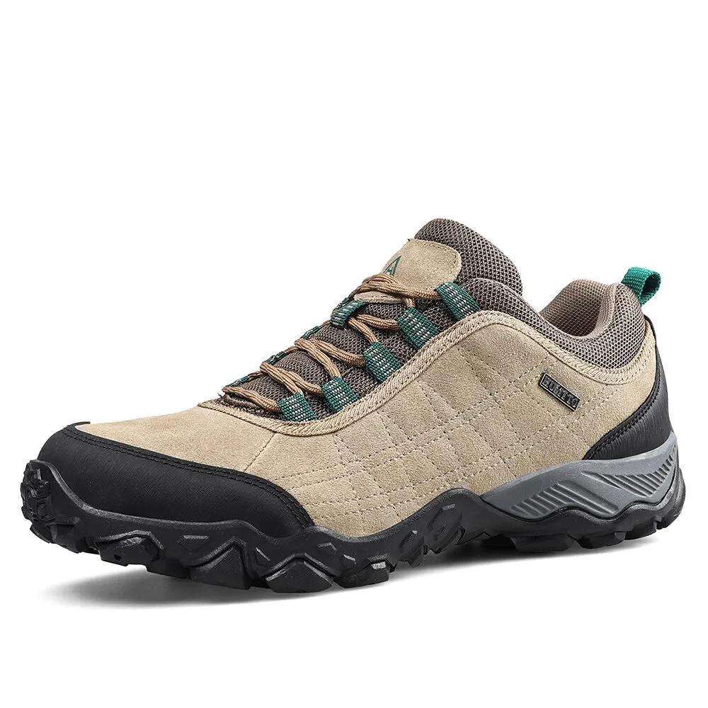 HUMTTO-Chaussures de Randonnée en Cuir pour Homme, Baskets de dehors de Plein Air, Travail, Escalade