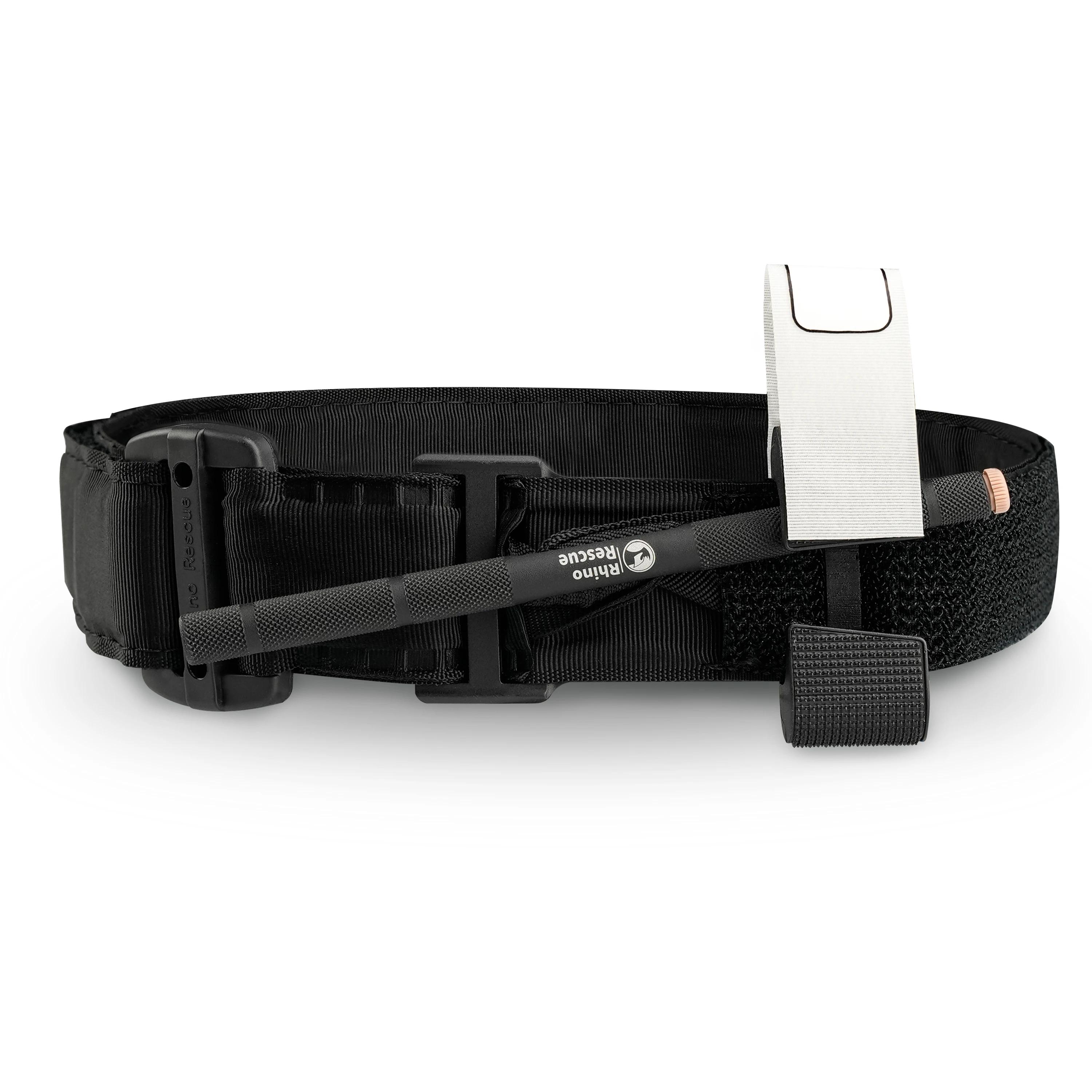 Rhino Rhino garrot tactique renforcé avec molette en métal, couture Trauma Combat filature garrot d'