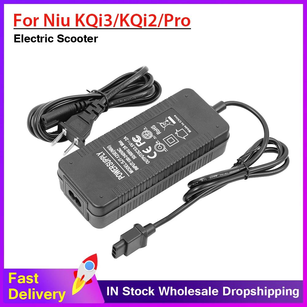 Chargeur de batterie pour Scooter électrique 53,5V 2a, pour NIU KQi1 Pro/Sport & KQi2 Pro/ KQi3 Pro/