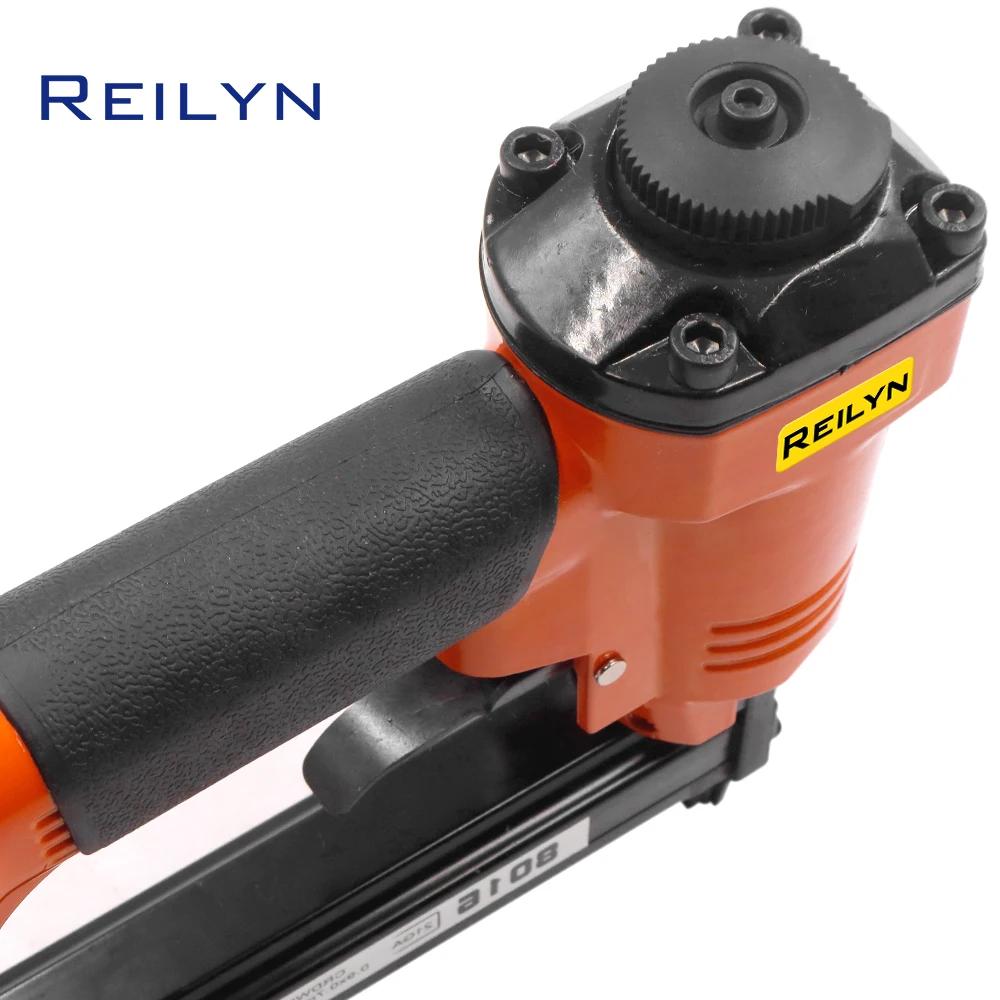 Agrafeuse pneumatique Reilyn 21GA 8016 pour tapisserie, pistolet agrafeur pneumatique compact pour c