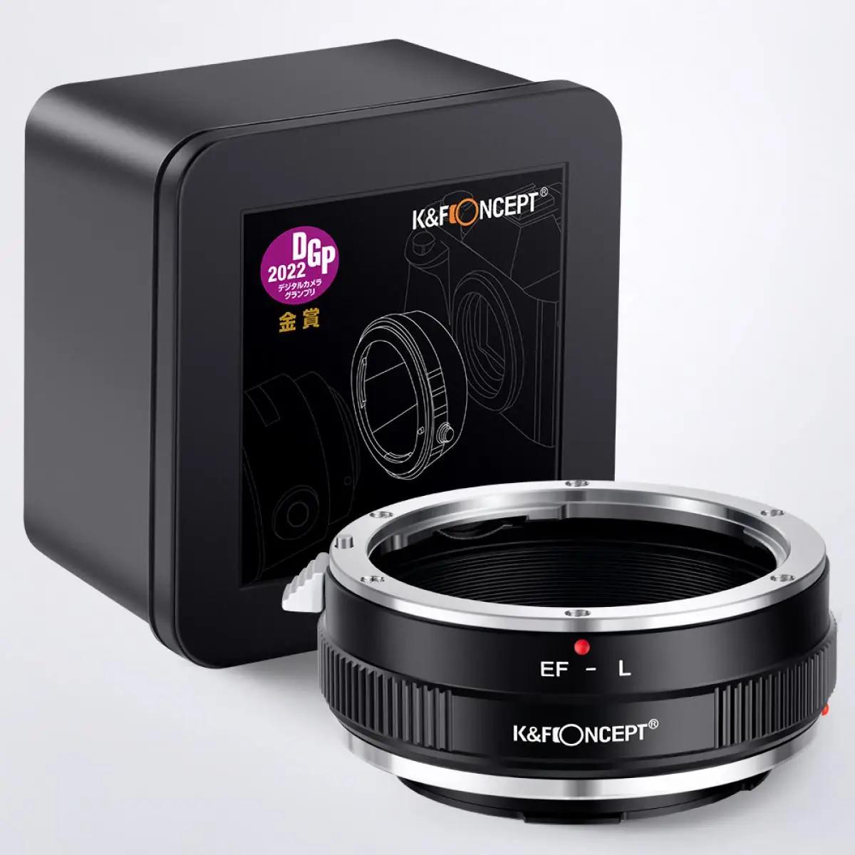 Adaptateur de monture d'objectif K&F CONCEPT EOS-L pour objectif Canon (EF/EF-S) vers boîtier d'appa