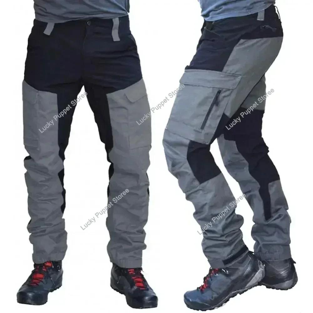 Pantalon cargo imperméable pour homme, pantalon de travail long d'été, pantalon de sport multi-poche
