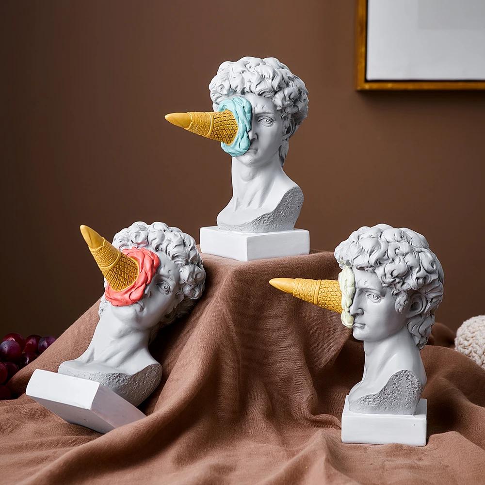 Statue de David, Figurine nordique moderne, décoration artistique de bureau, décoration de maison