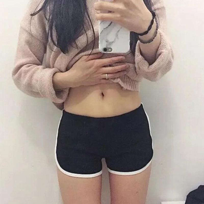 Short de sport femme été noir - Short de yoga professionnel pour la course à pied et l'entraînement fitness