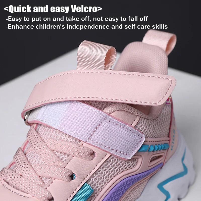 Chaussures plates enfant en maille respirante antidérapantes décontractées mode