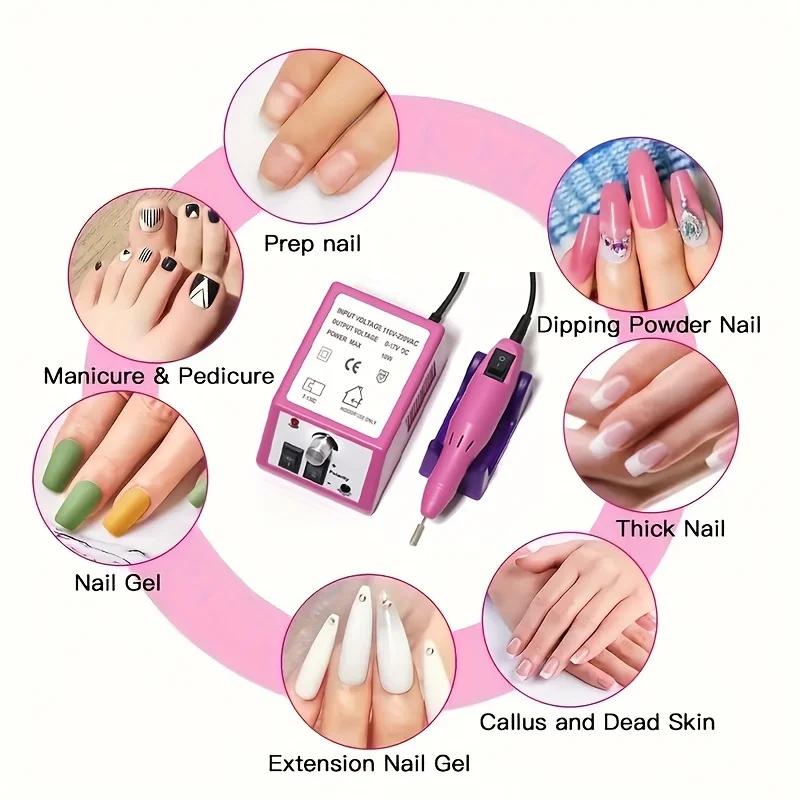 LINMANDA 20000 tr/min manucure perceuse ensemble électrique perceuse à ongles Gel dissolvant Portabl