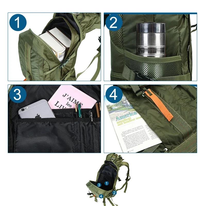Sac à dos de voyage de randonnée pour homme, sac à dos de trekking, sacs à dos de camping, sac à dos