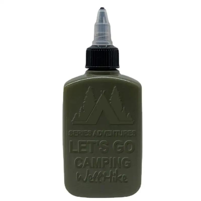 Bouteille à presser pour huile de Camping, bouteilles à condiments à presser de 100ml avec buses, di