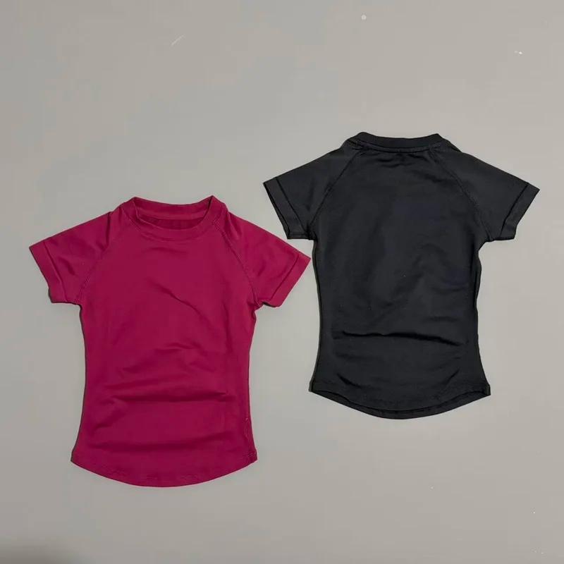 Haut de sport à manches courtes pour femme, t-shirt de course, t-shirt de sport d'été à manches cour