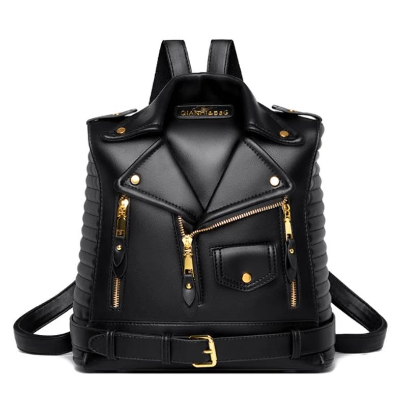 Anti-vol fermeture éclair femmes sac à dos 2026 moto épaule Jecket sac voyage grand sac à dos mode d