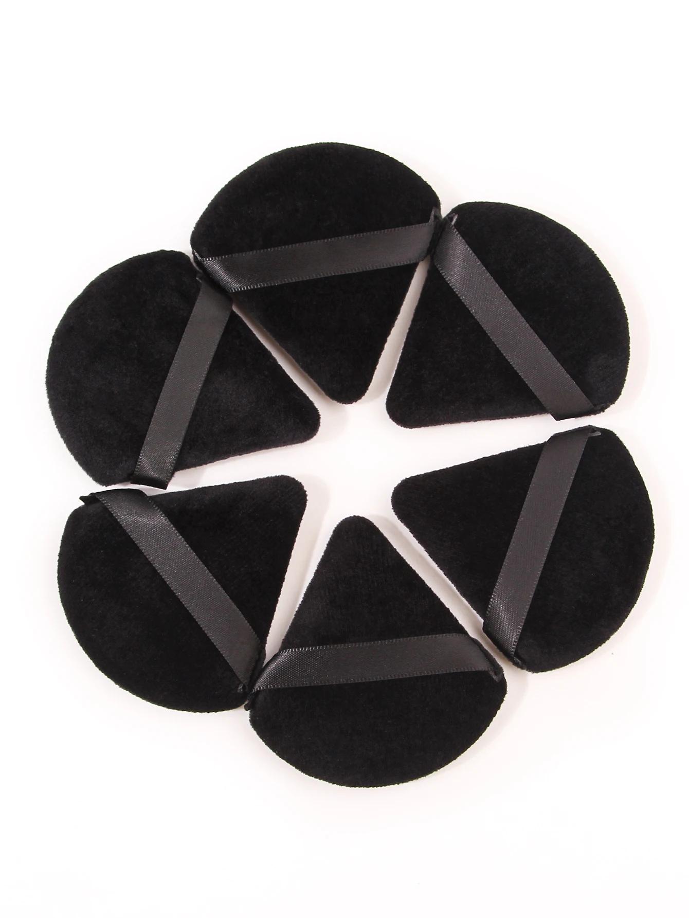 2 pièces/100 pièces Triangle bouffée de poudre pour poudre libre liquide cosmétique doux en peluche