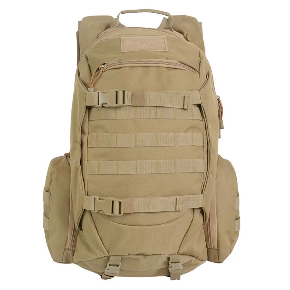 Sac à dos de randonnée et de camping extérieur 45L grande capacité, sac à dos tactique camouflage pl