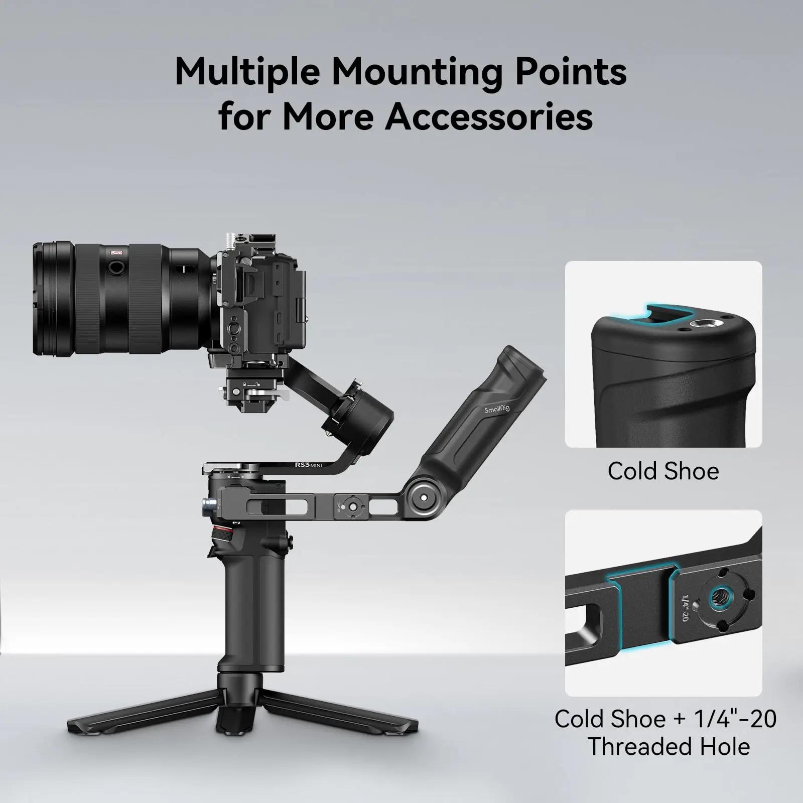 SmallRig RS3 Mini poignée réglable poignée pour DJI RS 3/Mini RS 4 Mini stabilisateur de poche à car