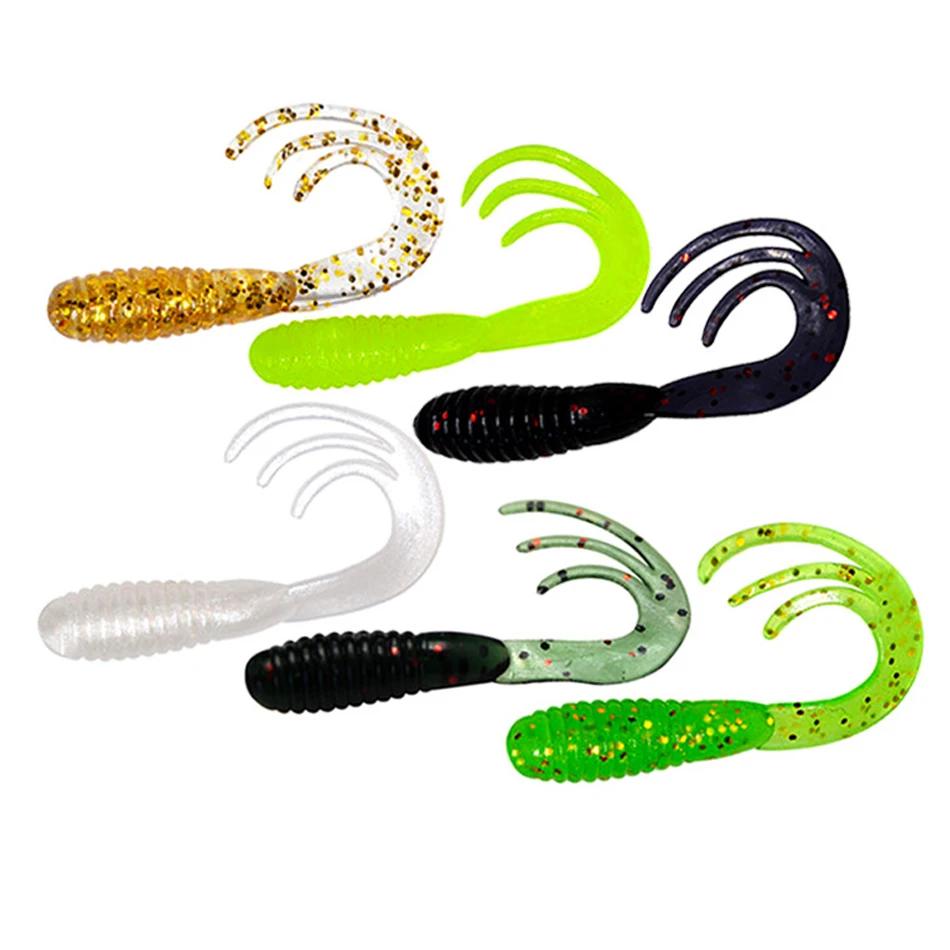 20 pièces leurres de pêche 40mm/50mm/65mm 0.7g/1.6g/2.8g Wobblers carpe pêche appât souple Swimbait
