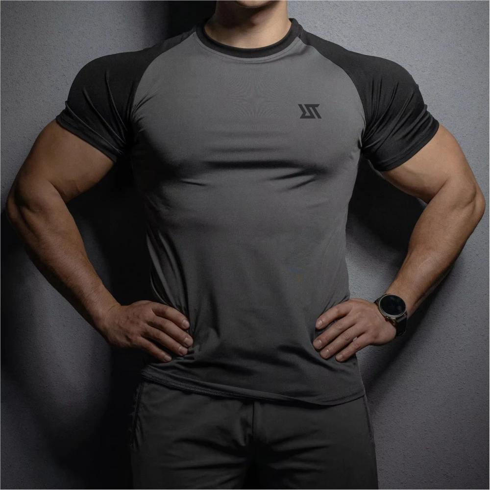 T-shirt fitness homme Righttrack manches courtes - Haute élasticité pour running et gym