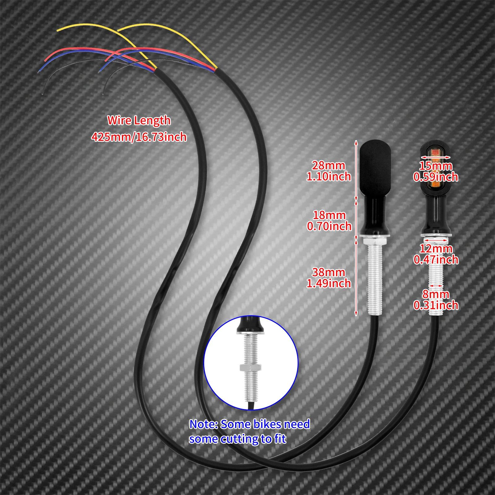 Mini clignotant de frein arrière pour motos, indicateur lumineux de course pour Harley sposter XL883