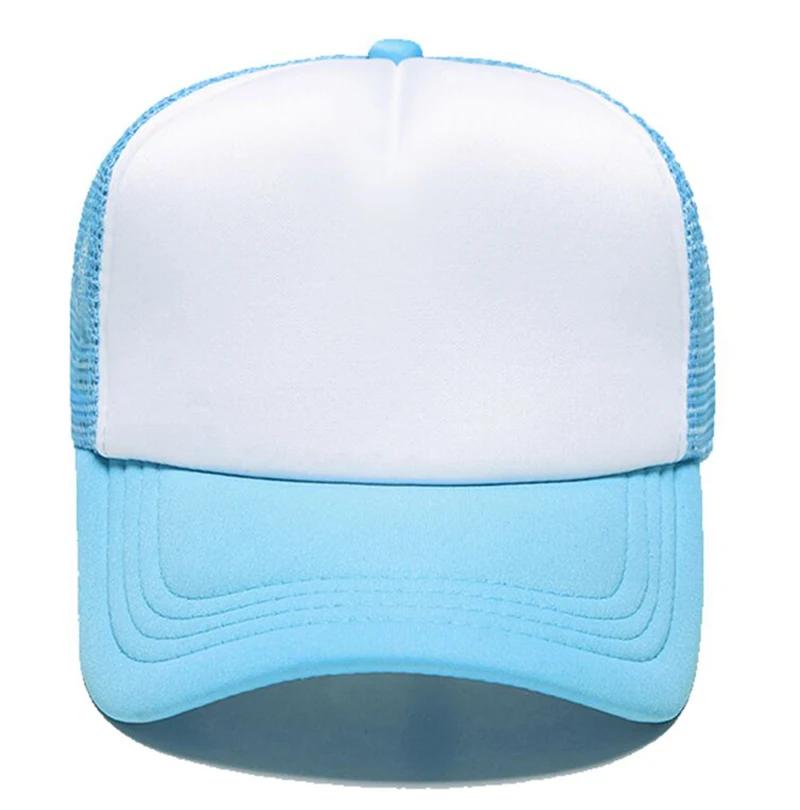 Casquettes de Baseball en maille avec Logo personnalisé pour hommes et femmes, 5 panneaux, moins che