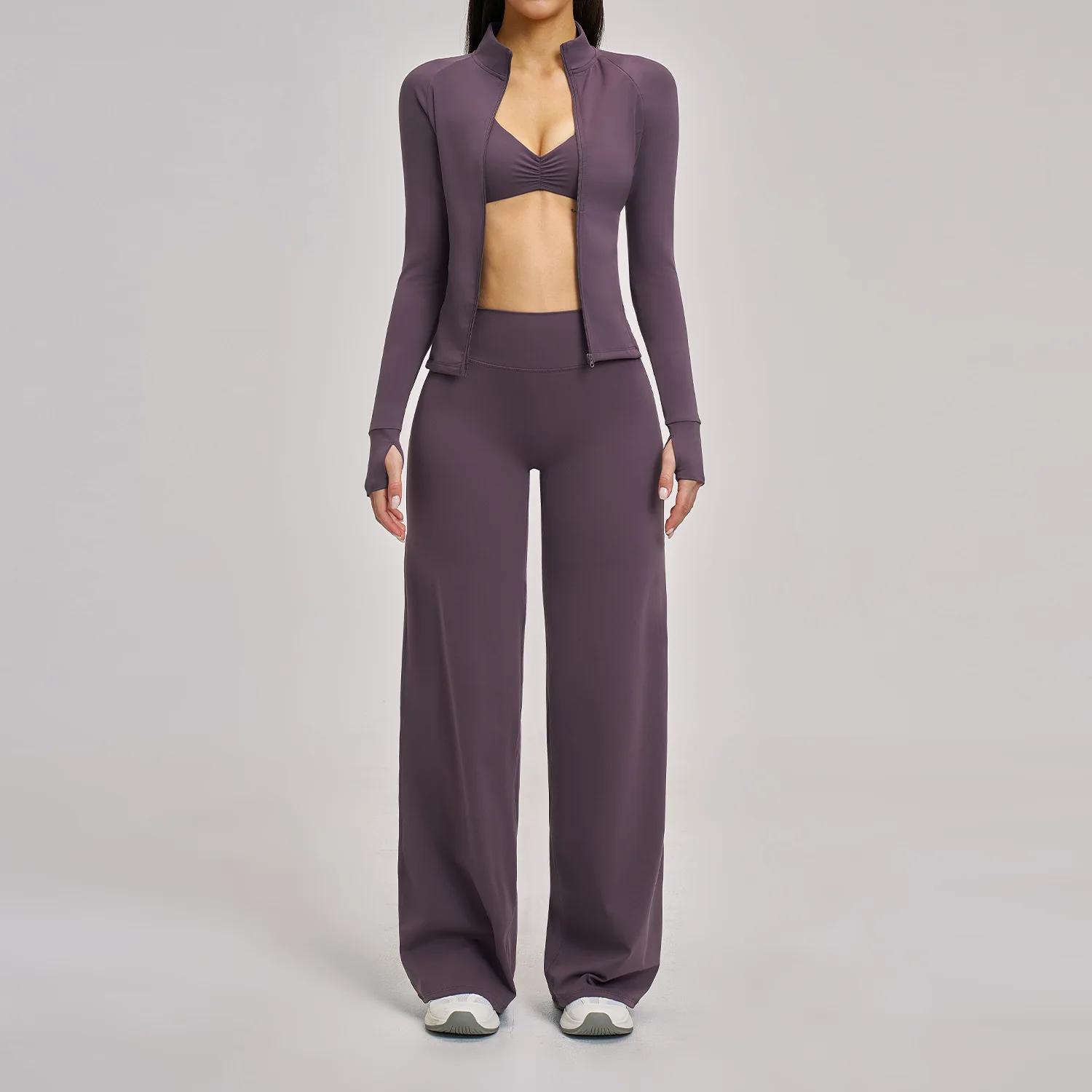 Ensemble de vêtements de sport pour la gym, 2/3 pièces, ensemble de yoga pour femmes, tenue de sport