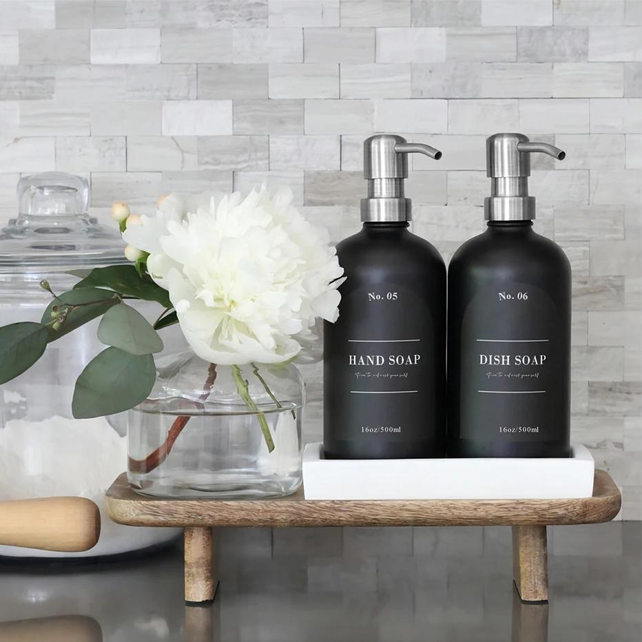 Ensemble d'étiquettes autocollantes pour salle de bain, shampoing et Gel douche, distributeur de sav