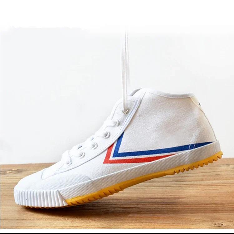 Chaussures kungfu parkour baskets noir blanc version améliorée Dafu 1920