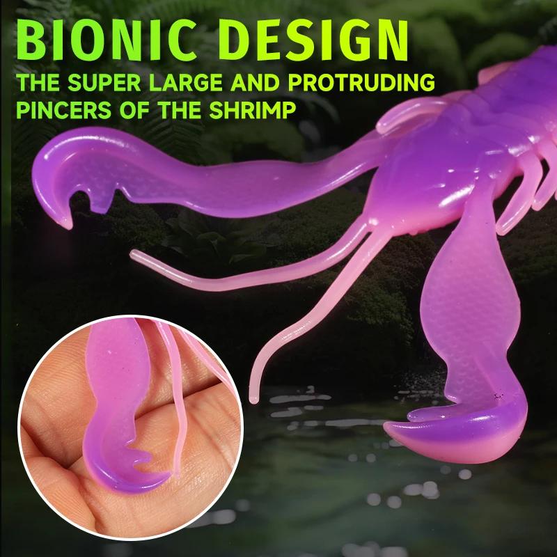 Supercontinent Filet Craw 40mm/15 pièces 70mm/6 pièces leurre souple leurres de pêche crevette homar