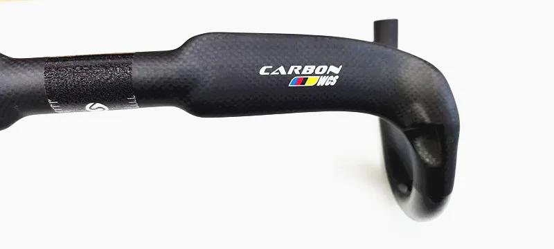 Guidon vélo route carbone SAMANA WCS 31.8x420/440mm ultraléger pour course et vent cassé