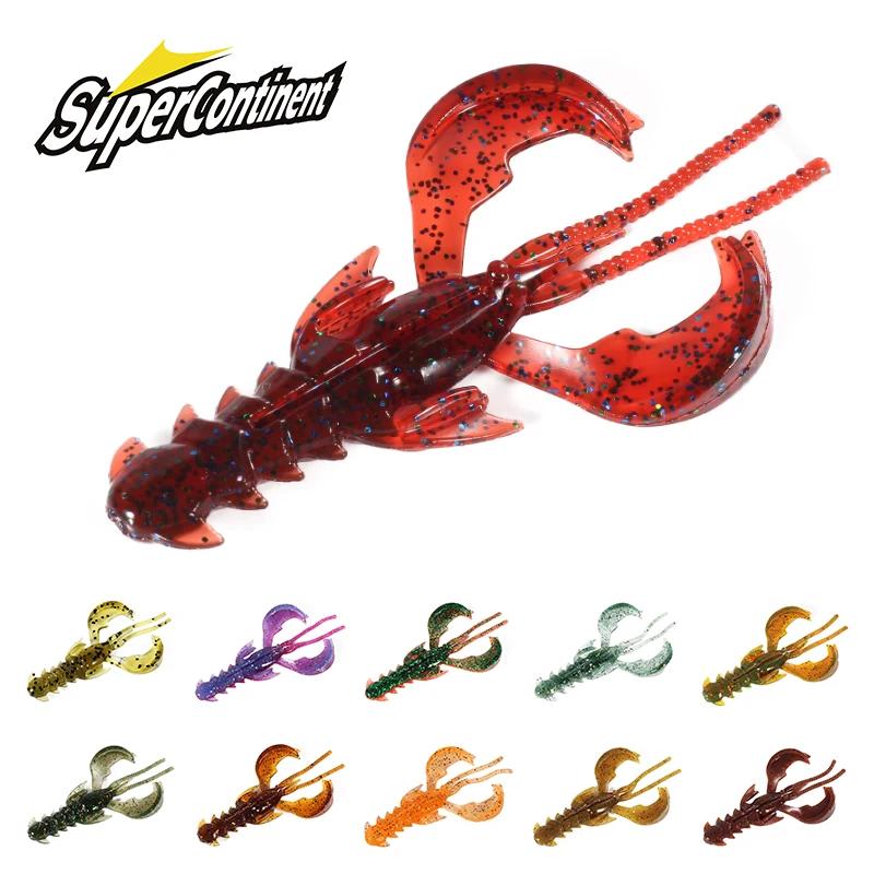 Leurres fous supercontinent 65mm/10 pièces 40mm/20 pièces leurre souple leurres de pêche crevettes h