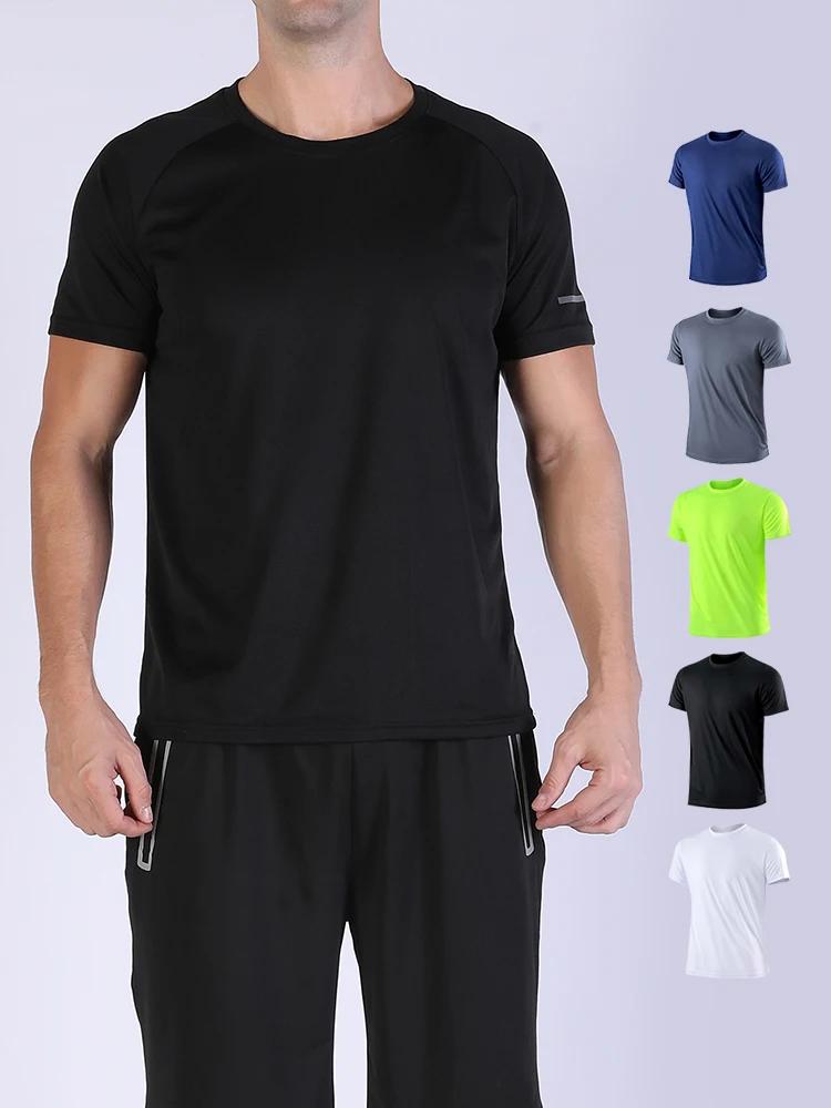T-shirt de sport à séchage rapide ultraléger pour hommes, haut léger respirant, document solide, ent