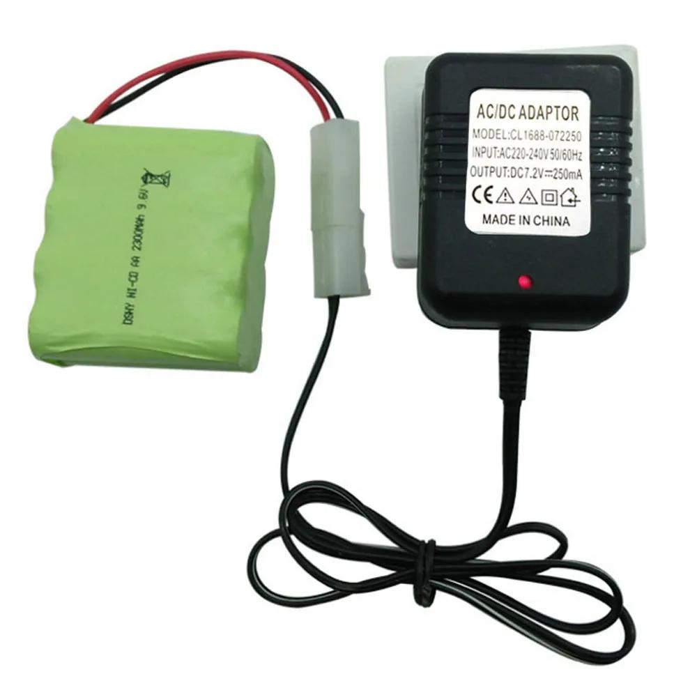 Chargeur d'alimentation 7.2V 9.6V 2 broches pour jouet RC, pour batterie NiCd NiMH 220-240V, prise u
