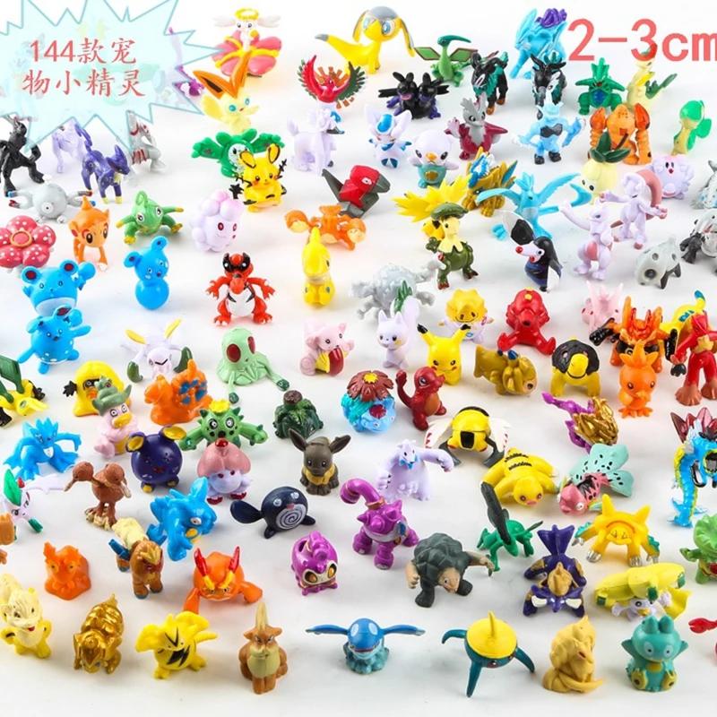 Mini figurines Pokemon Pikachu, 24 pièces, Charizard Charmander écureuil Venusaur, Collection en PVC