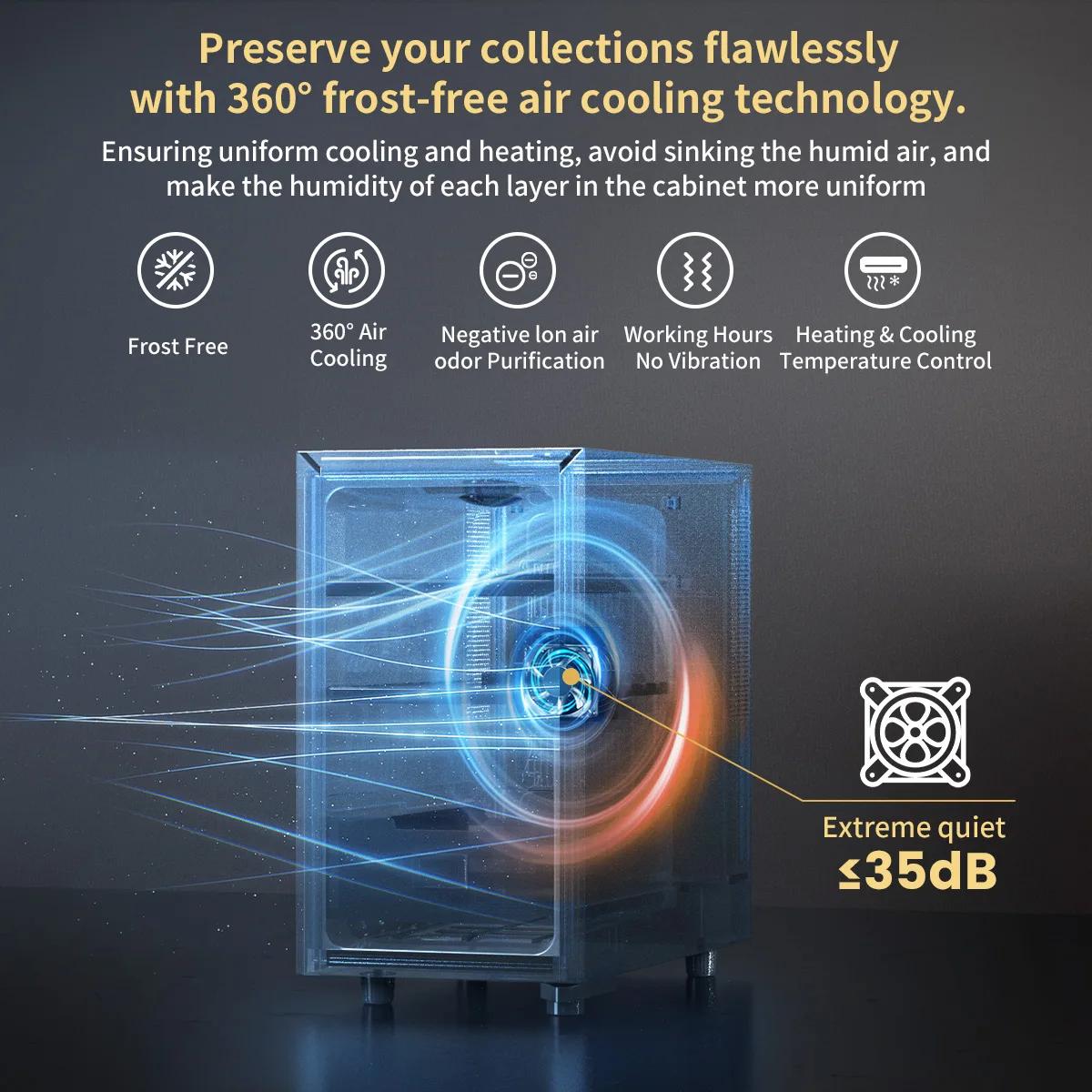 Humidificateur électrique 23L capacité de 150 points avec casques espagnols 93.Wood et NO-23A MELEle