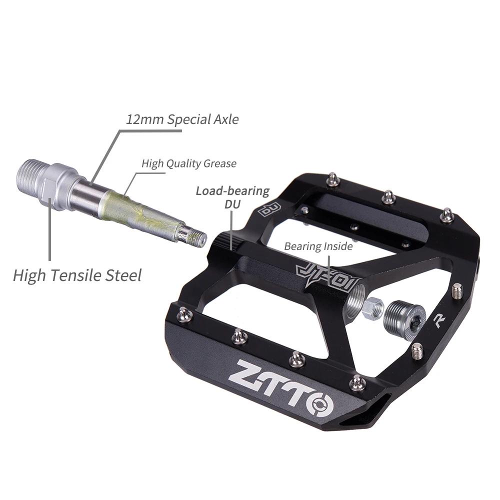 ZTTO vtt pédales de cyclisme DU roulement scellé ultraléger en alliage d'aluminium pied de lit anti-