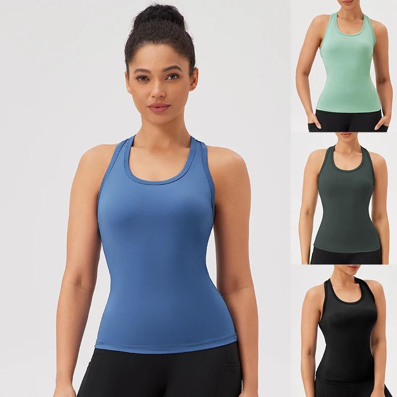 Chemise sport femme plein air - Top yoga glaçage et course matériel fitness respirant technique