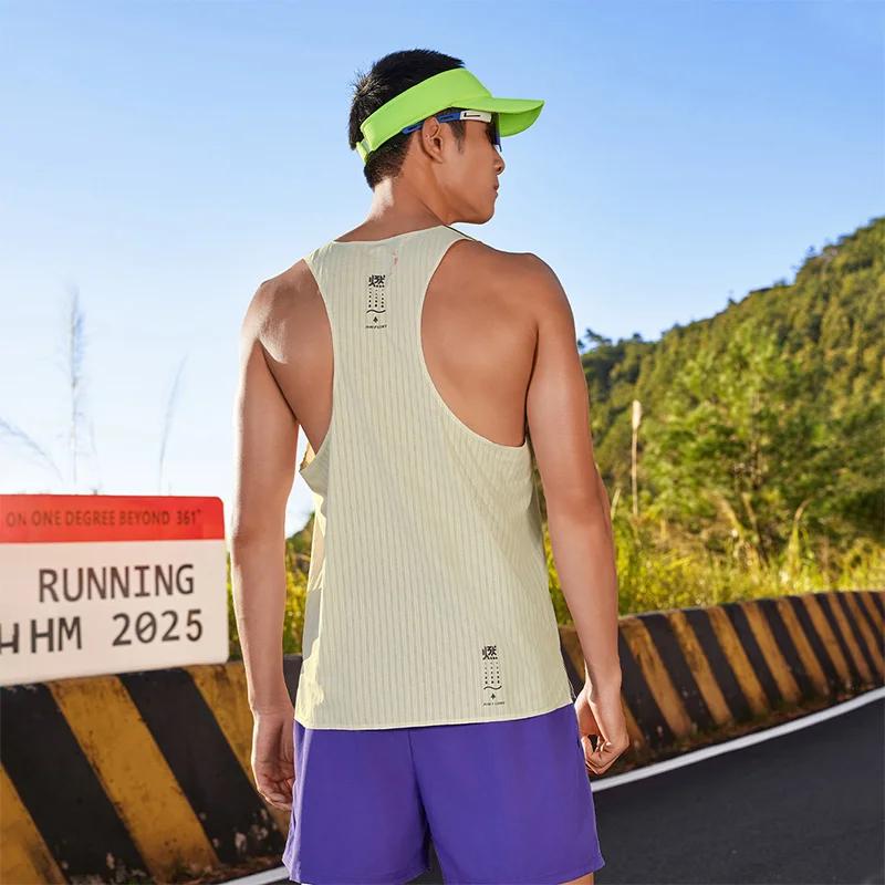 Gilet de sport pour hommes, flamme Air 361 degrés, Marathon d'été, course à pied, séchage rapide, Fi