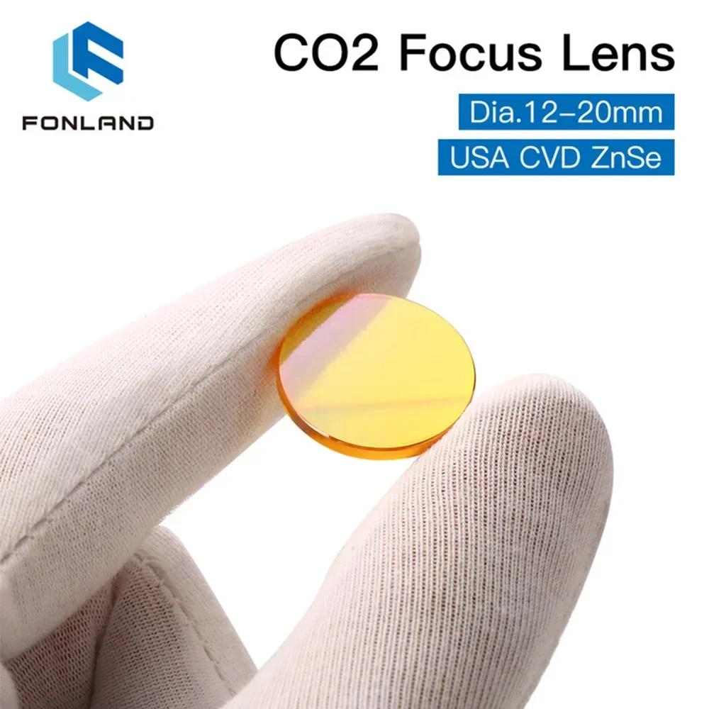 FONLAND lentille de mise au point USA CVD ZnSe dia 12 15 18 19.05 20 FL 38.1 50.8 63.5 76.2 101.6 12