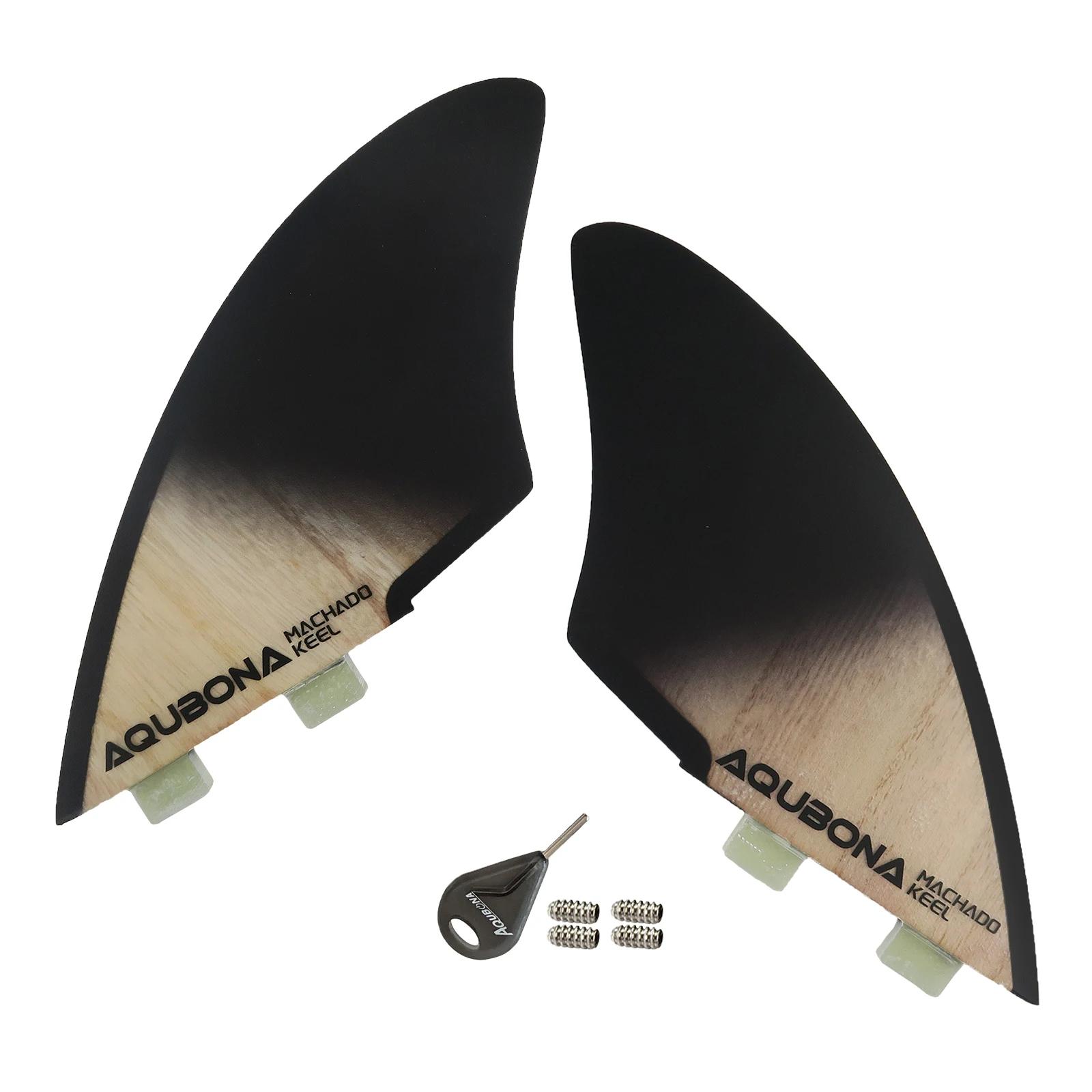 Palmes à double quille (2 ailerons) – Dimensions d'une languette ou d'une languette, avec vis à aile