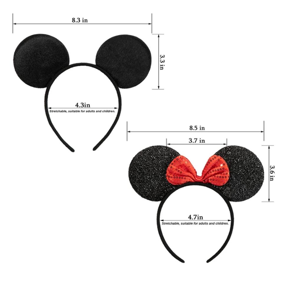 12 pièces en gros femmes fille souris oreilles bandeaux cheveux cerceau fête Cosplay arcs bandeau ch
