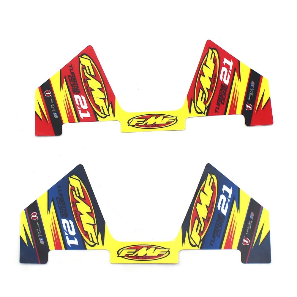 FMF autocollant 2T moto silencieux d'échappement tuyau décalcomanies étanche (29 cm x 12 cm) univers