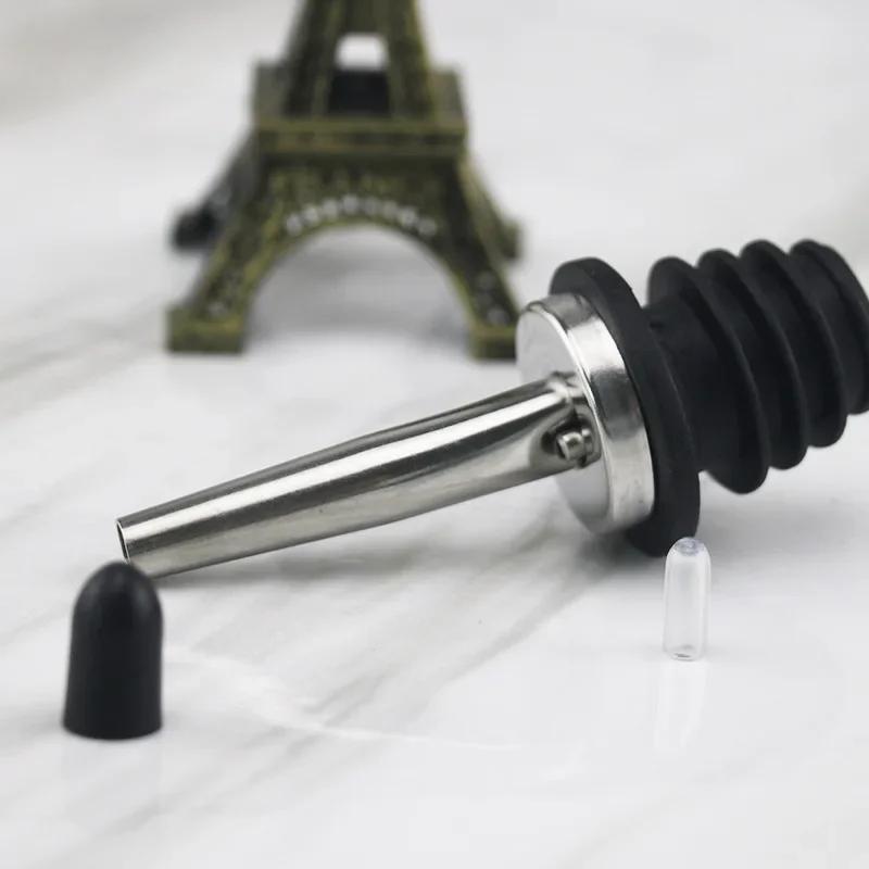 Distributeur de verseur d'huile d'olive et de vin en acier inoxydable, bec de bouteille en verre, bo