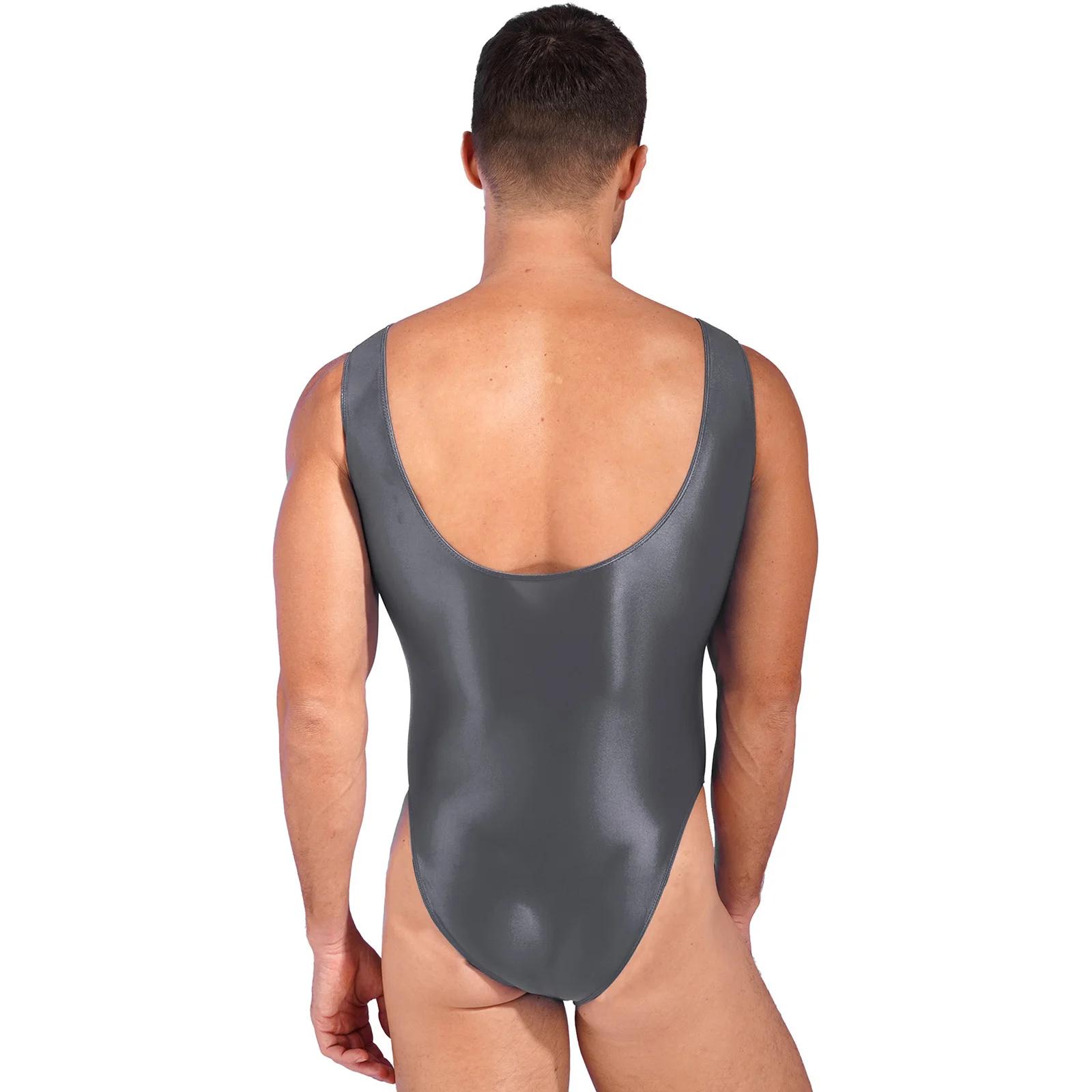 Maillot de bain pour hommes, coupe haute, batterie brillante, sport, entraînement, yoga, danse, pisc