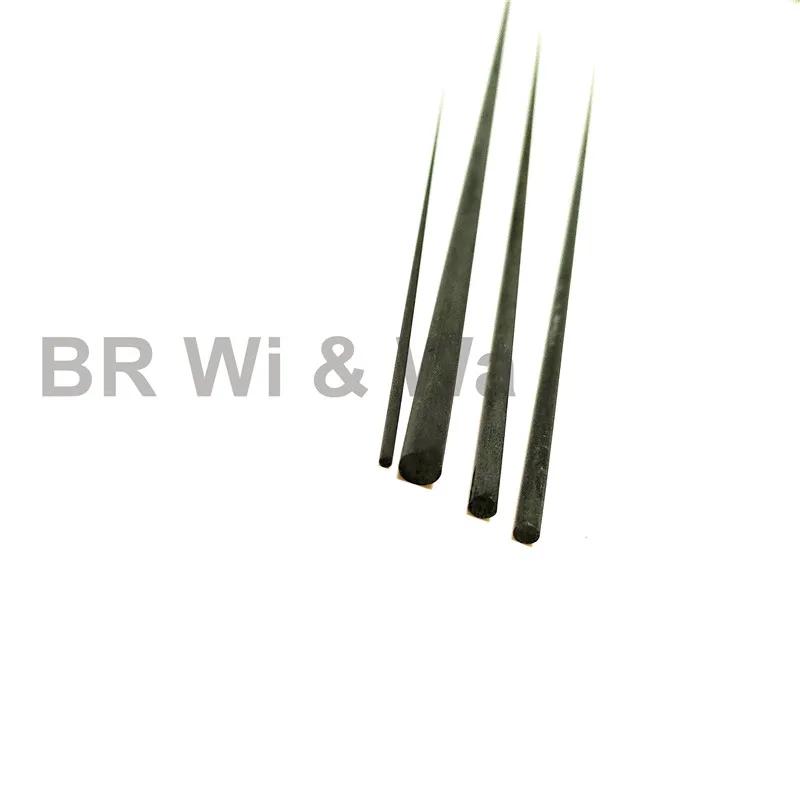 BR Wi & Wa 4 pièces 50CM pointe de canne en carbone massif blanc sans peinture composants de constru