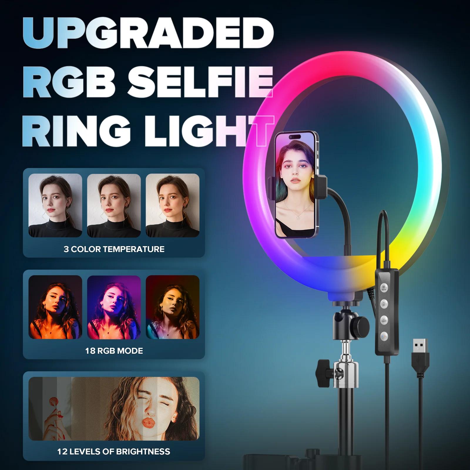 Plateforme rotative 360 pour cabine photo selfie avec anneau lumineux RGB pour location événementiel