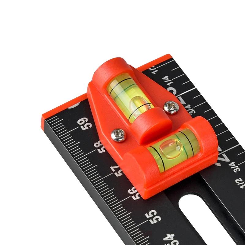 Règle de positionnement de perçage 2 en 1, règle d'angle combinée, règle en forme de T, matériel d'a