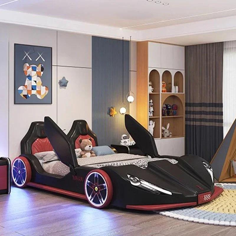 # Offres spéciales haut de gamme chambre sommiers enfants cadres de luxe noir King Size garçons vo